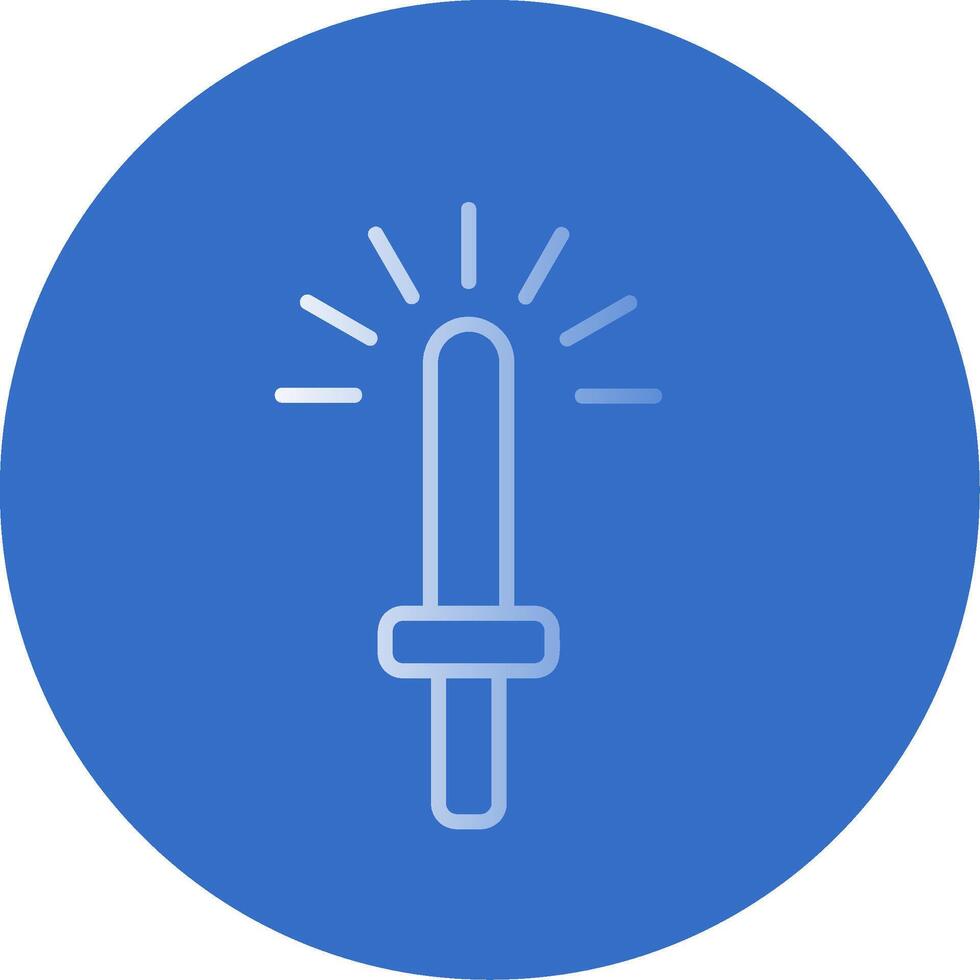 Light Stick Flat Bubble Icon vector