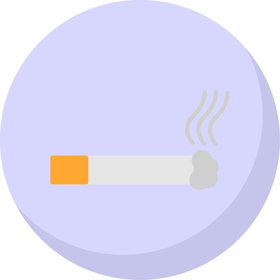 Cigarette Flat Bubble Icon vector