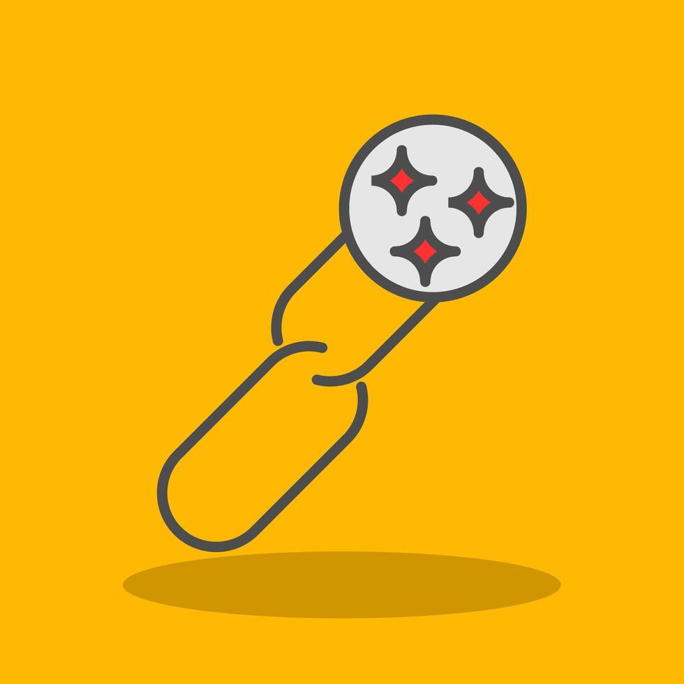 Clean URL Filled Shadow Icon vector