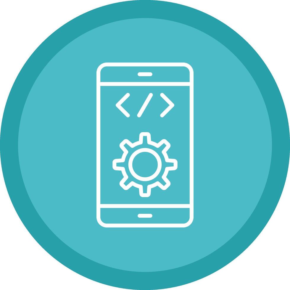 Software Development Line Multi Circle Icon vector