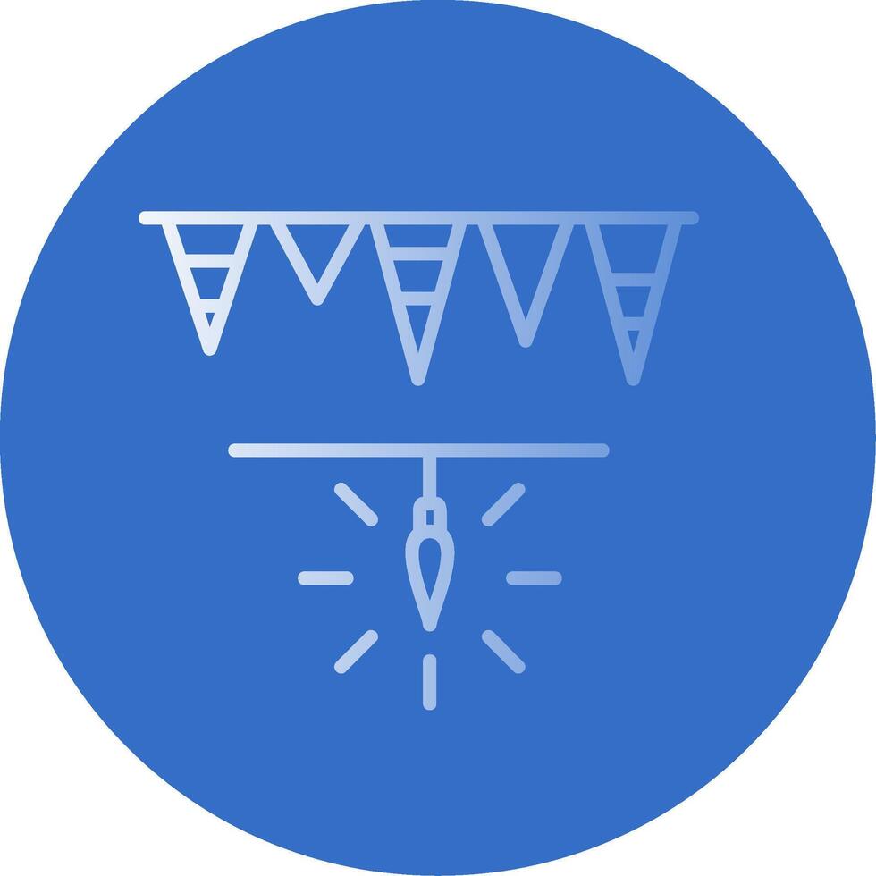 Garlands Flat Bubble Icon vector
