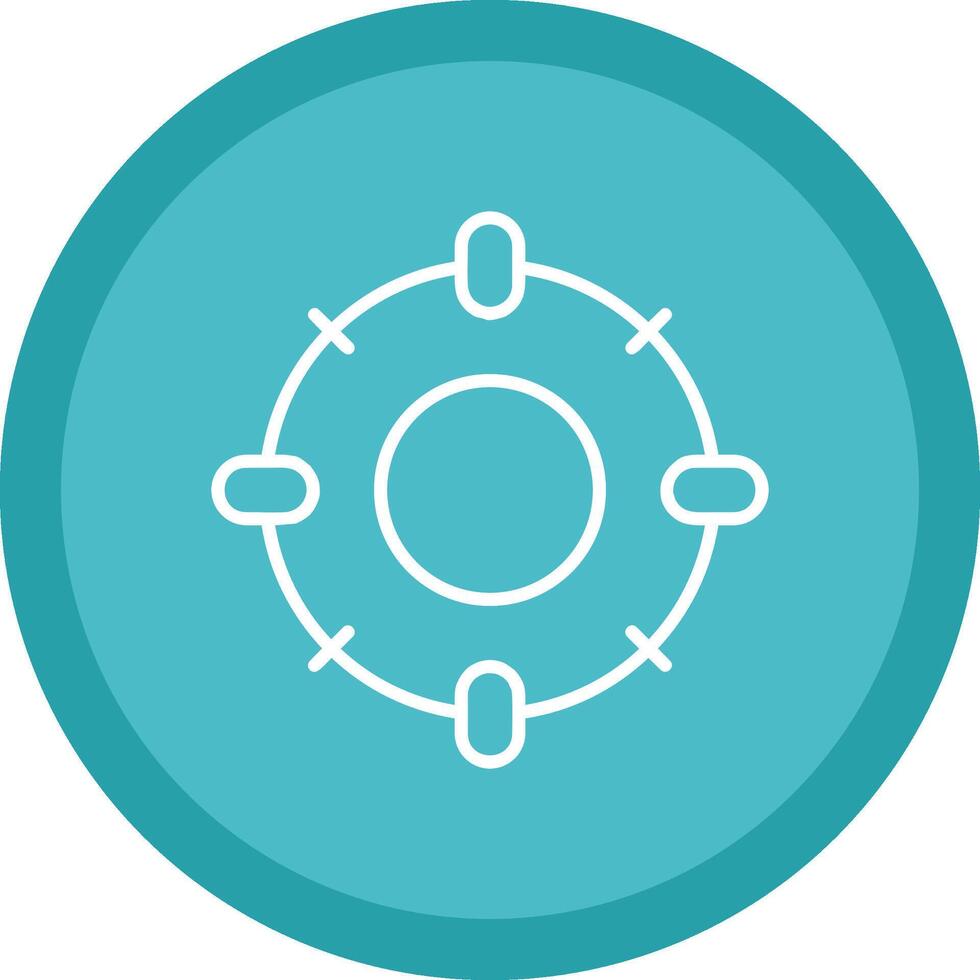 Target Line Multi Circle Icon vector