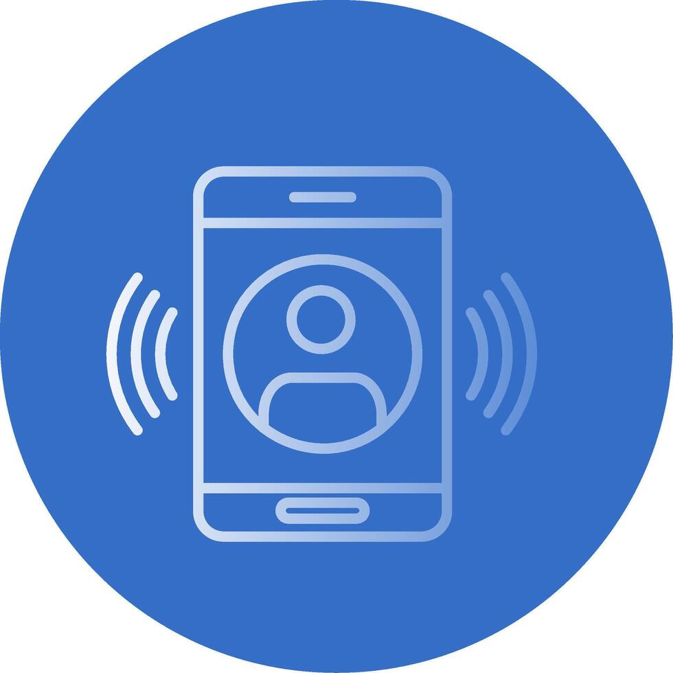 Call Flat Bubble Icon vector
