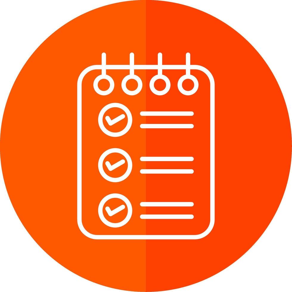 Check List Line Yellow White Icon vector