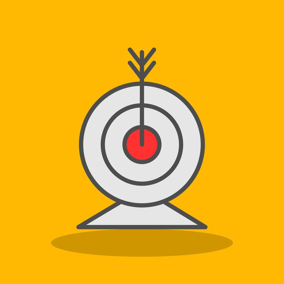 Targeting Filled Shadow Icon vector
