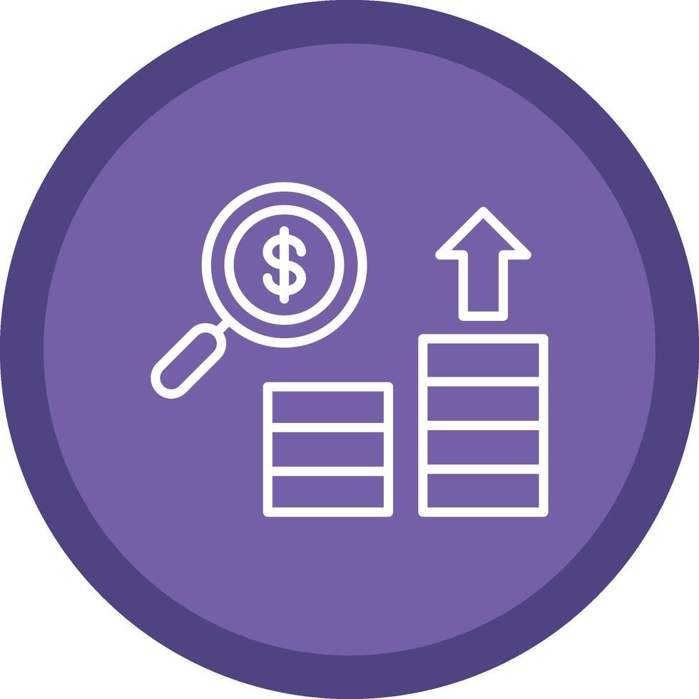Search Line Multi Circle Icon vector