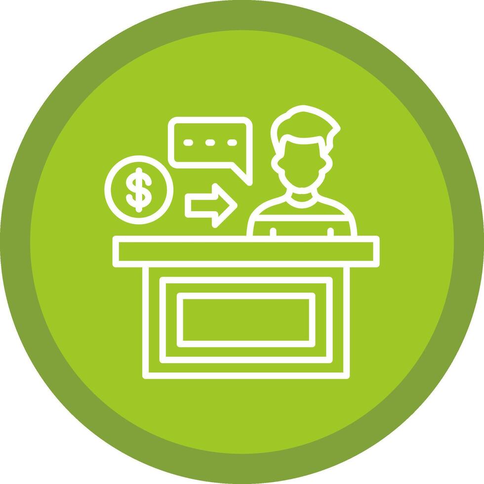 Otc Trading Line Multi Circle Icon vector