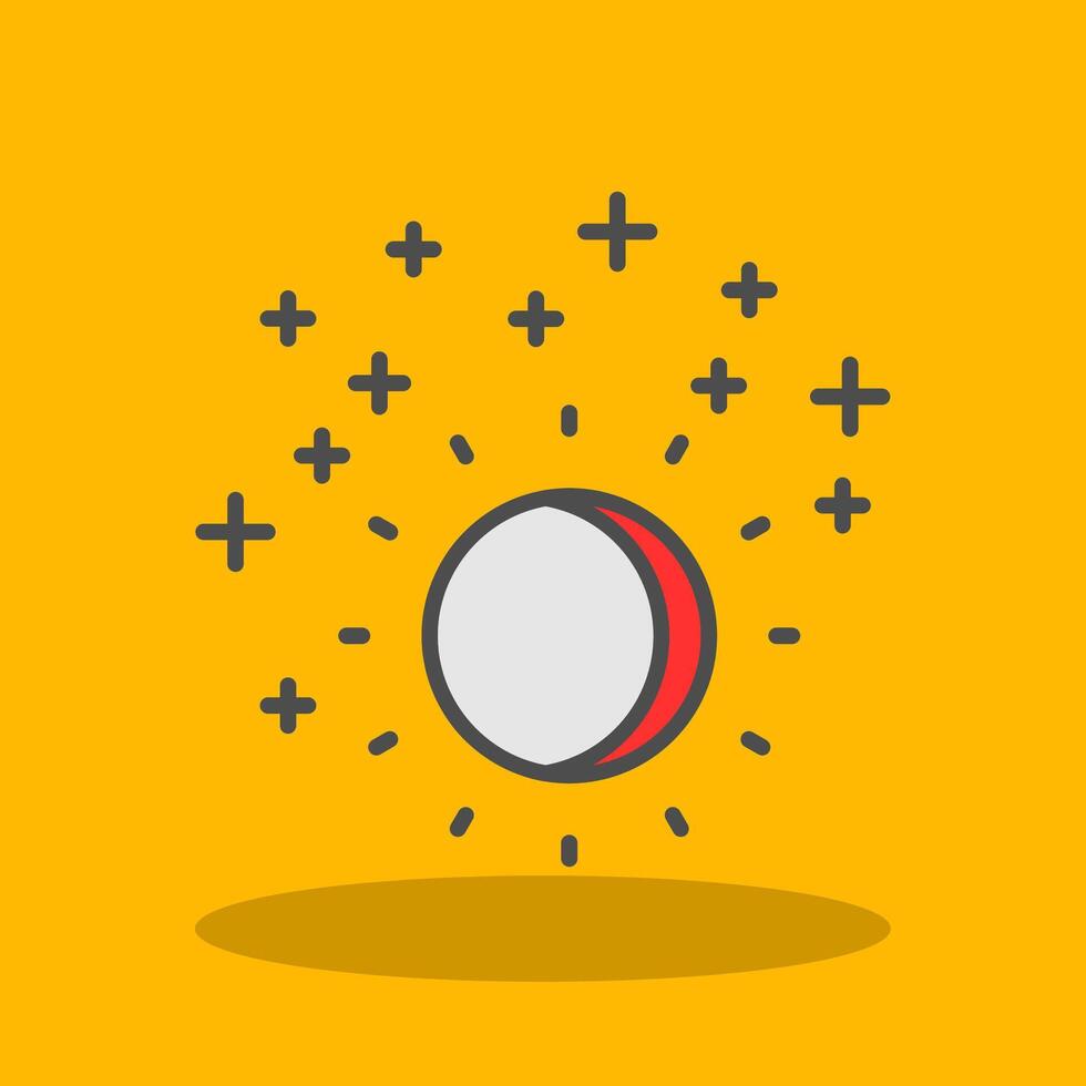 Ultraviolet Filled Shadow Icon vector
