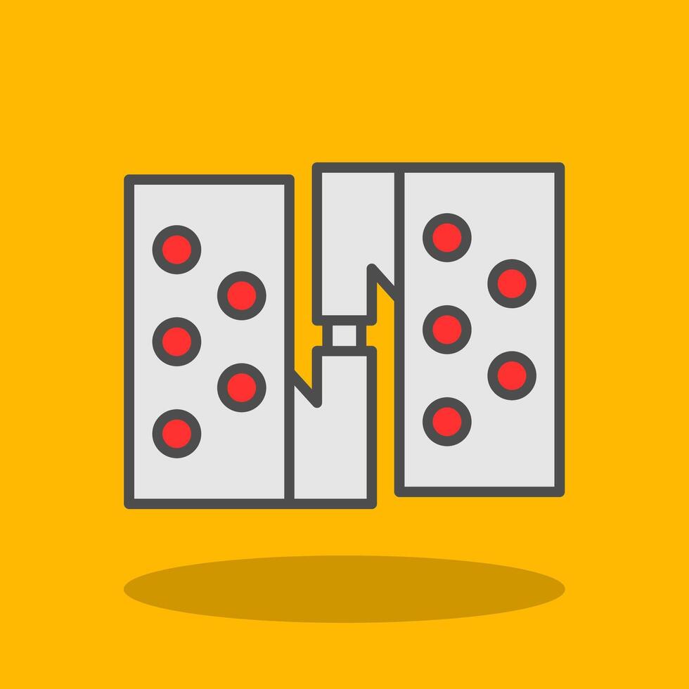 Hinge Filled Shadow Icon vector