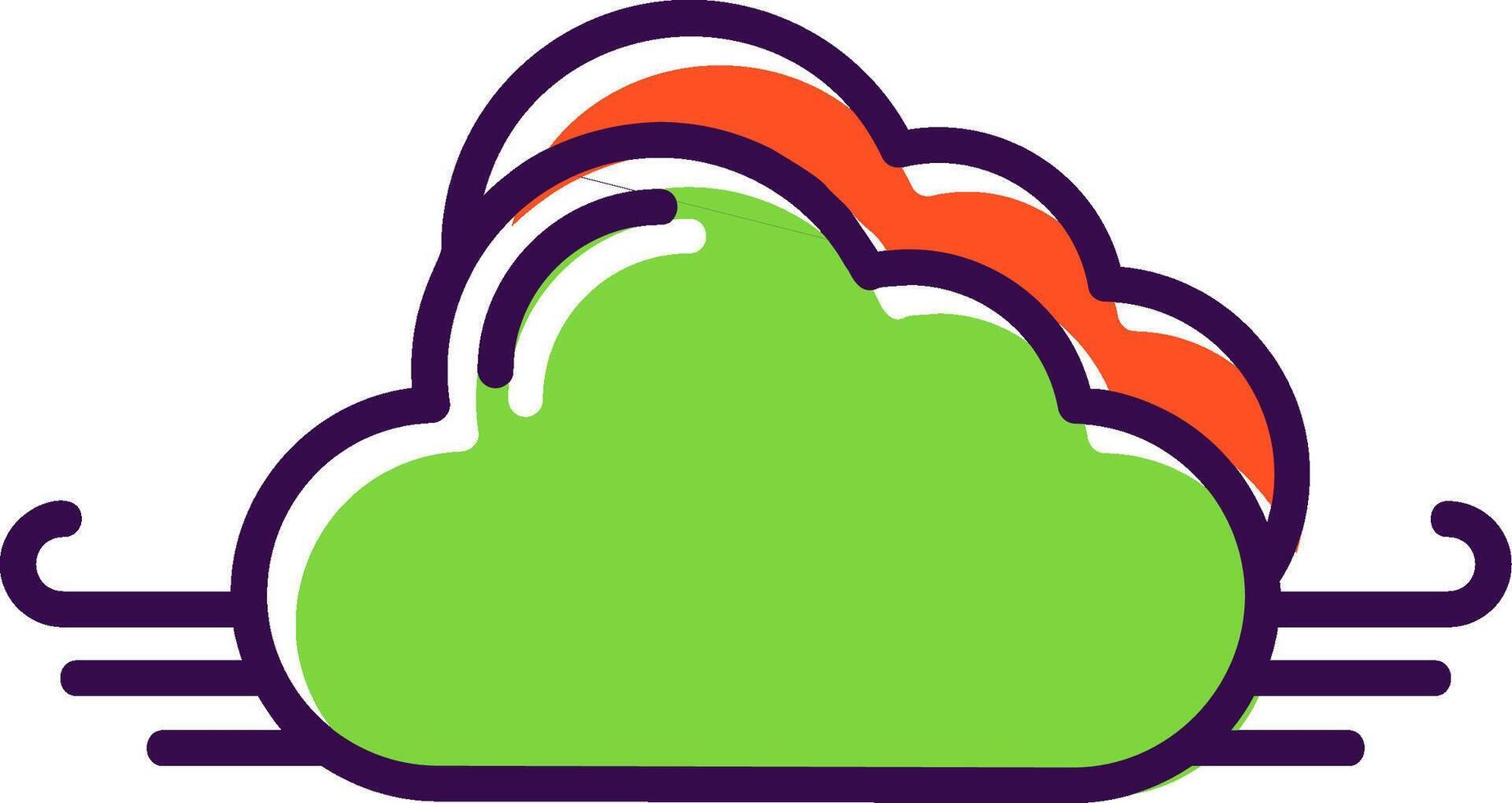 Clear Air filled Design Icon vector