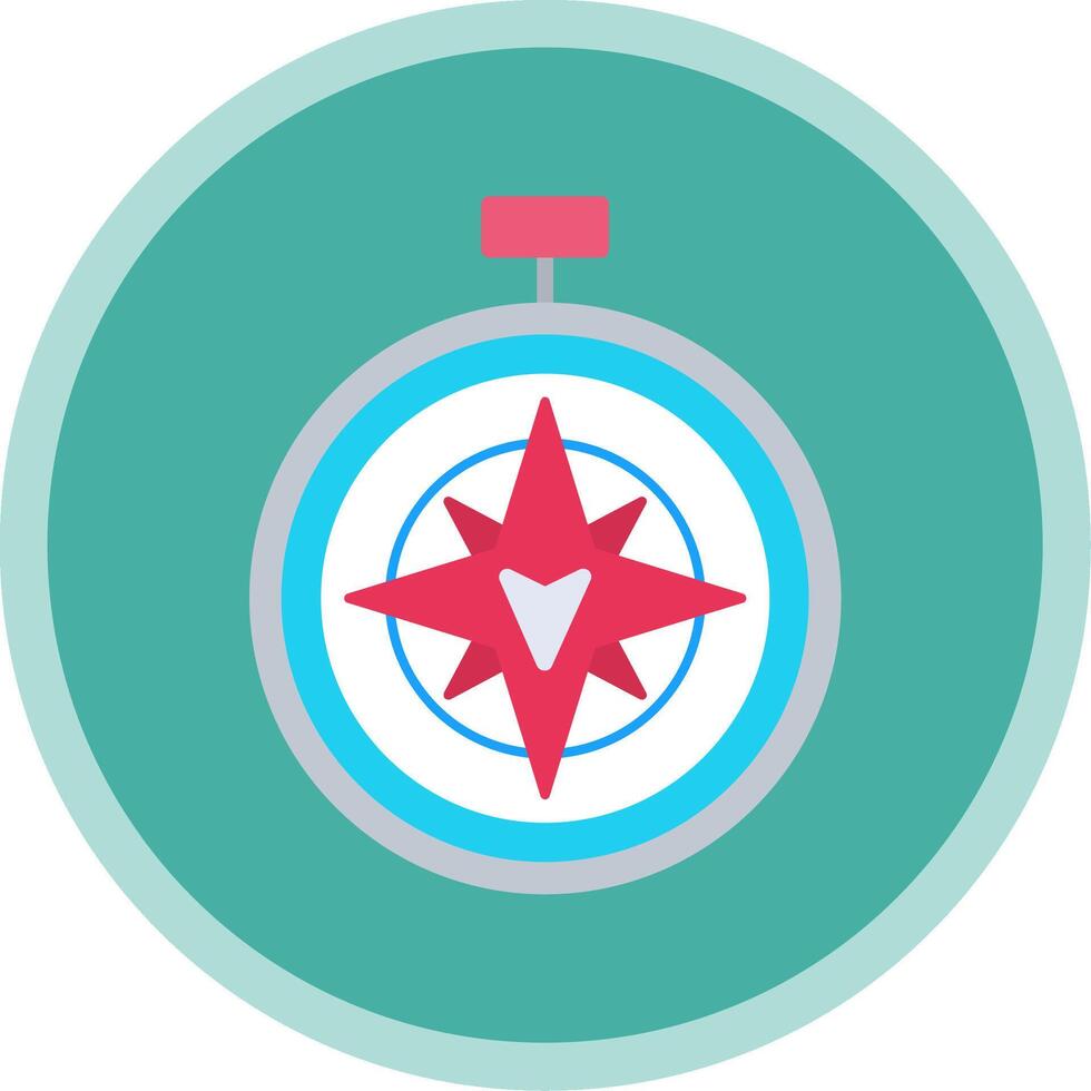 South Flat Multi Circle Icon vector