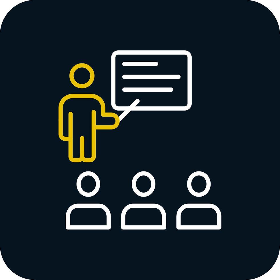 lecture Line Red Circle Icon vector