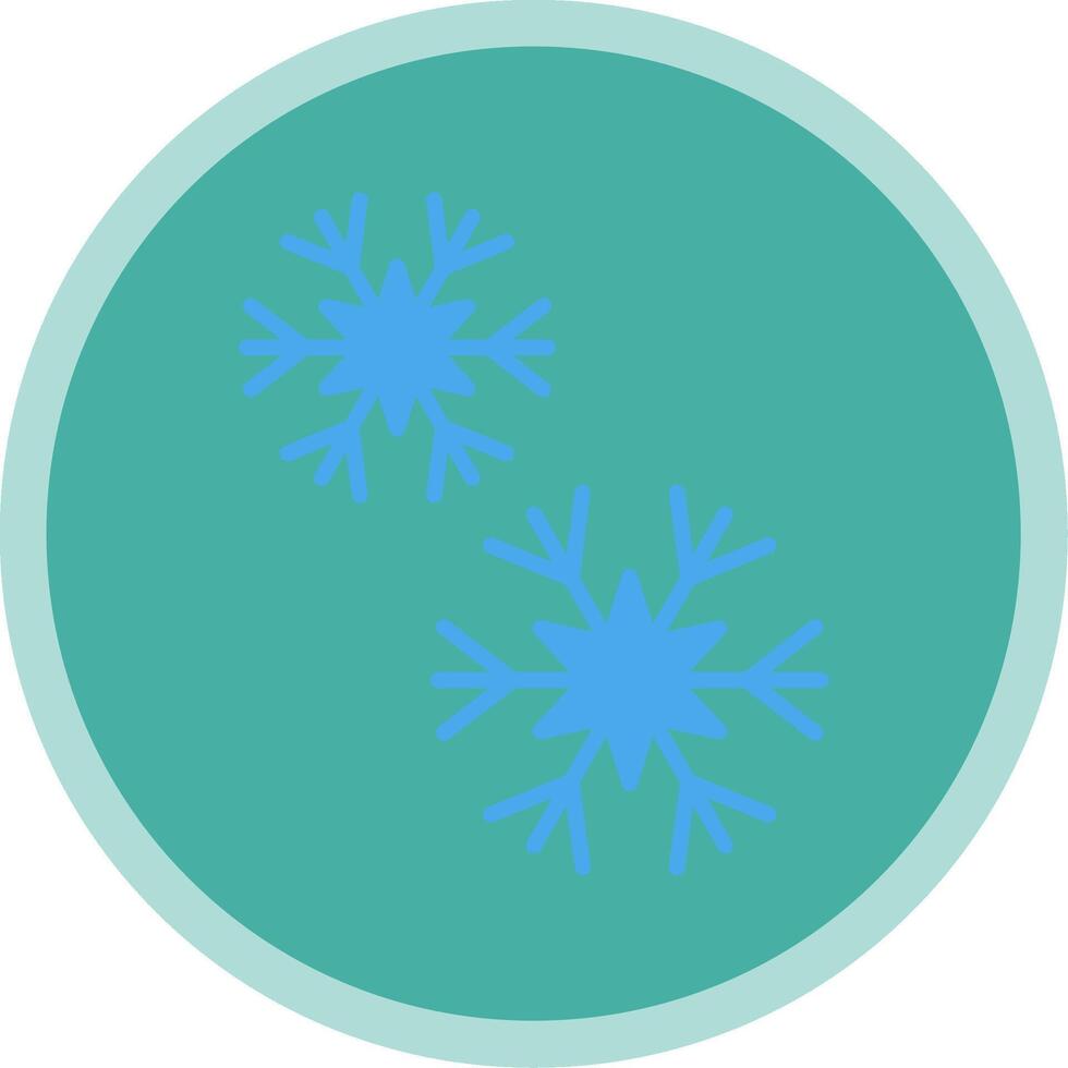 Snowflakes Flat Multi Circle Icon vector