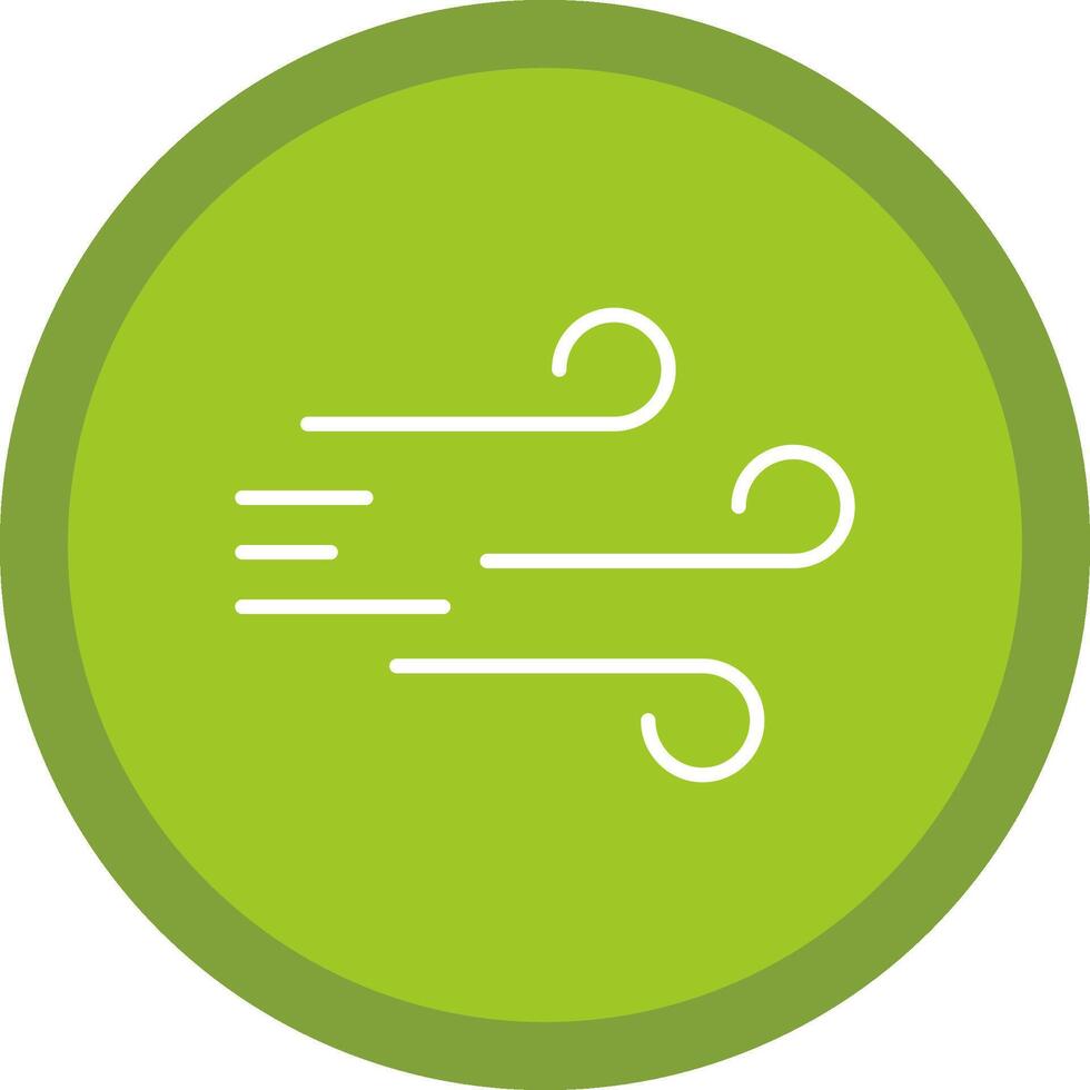 Windy Line Multi Circle Icon vector