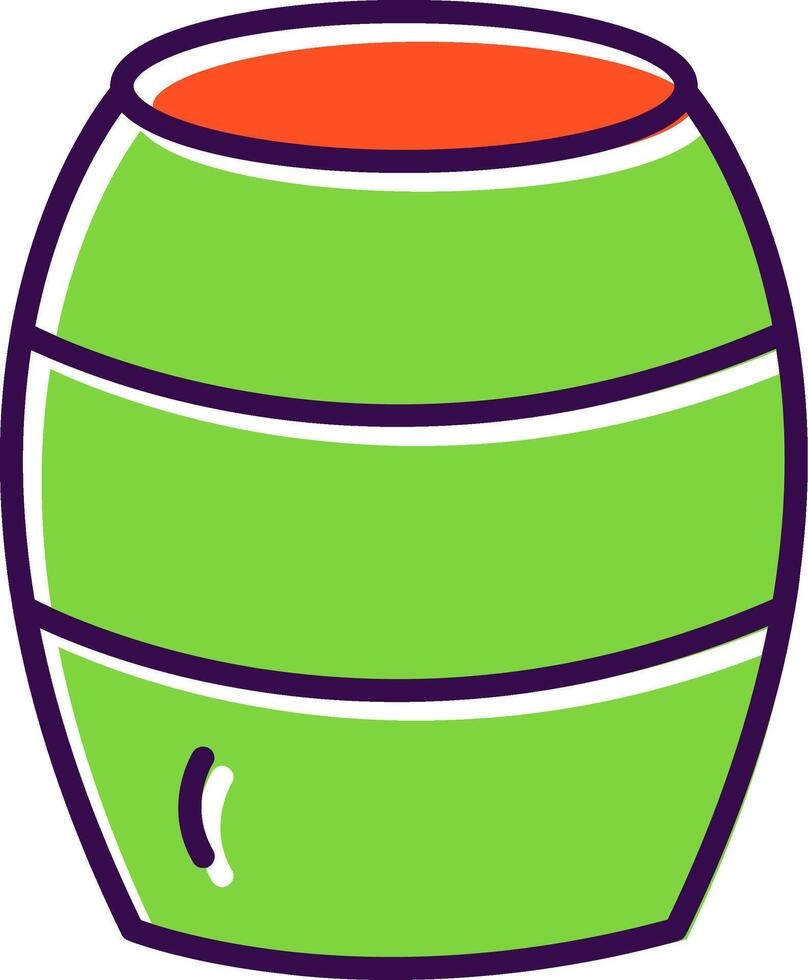 Barrel filled Design Icon vector