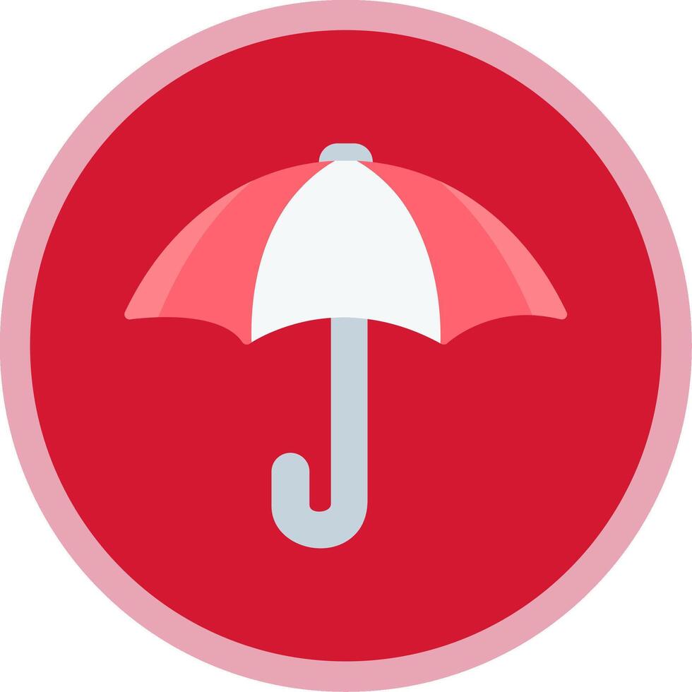 Parasol Flat Multi Circle Icon vector