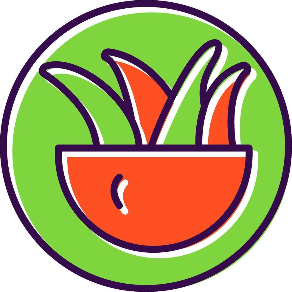 Air Planting filled Design Icon vector