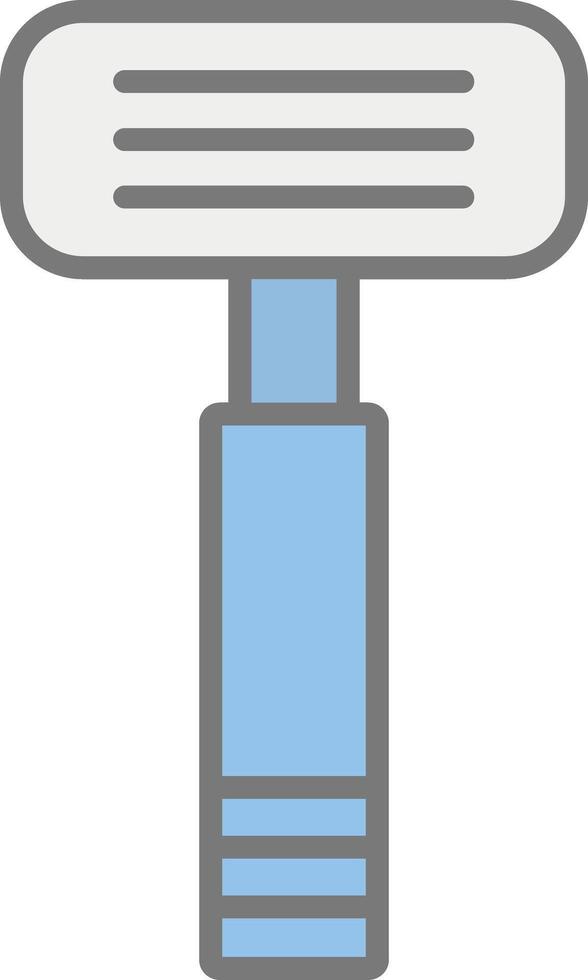Razor Line Filled Light Icon vector