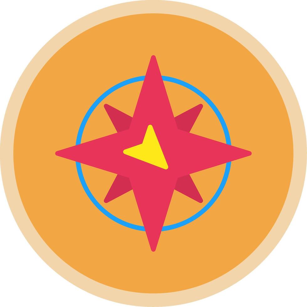 S East Flat Multi Circle Icon vector