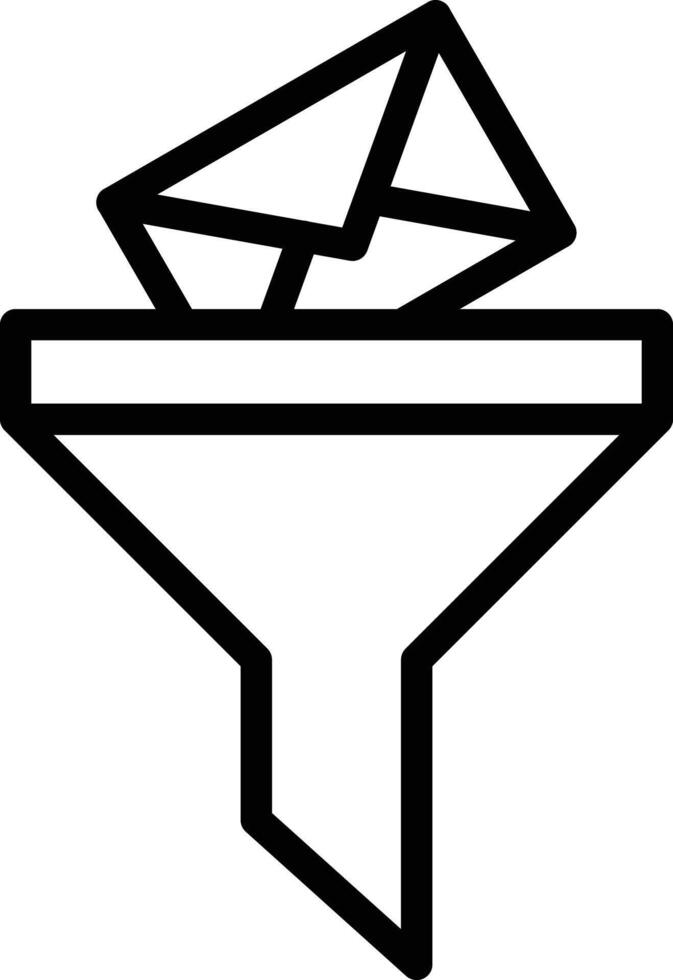 Message Filtering Icon Design vector