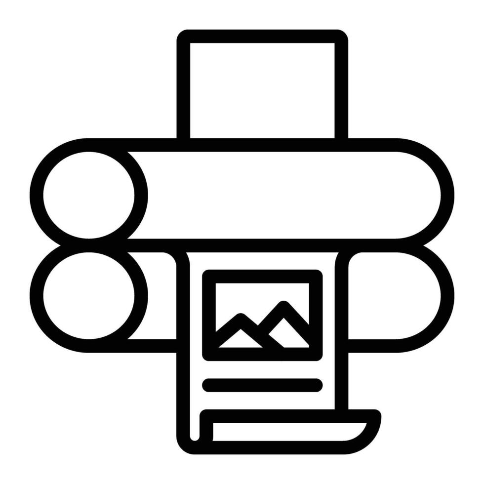 Offset Line Icon Design vector