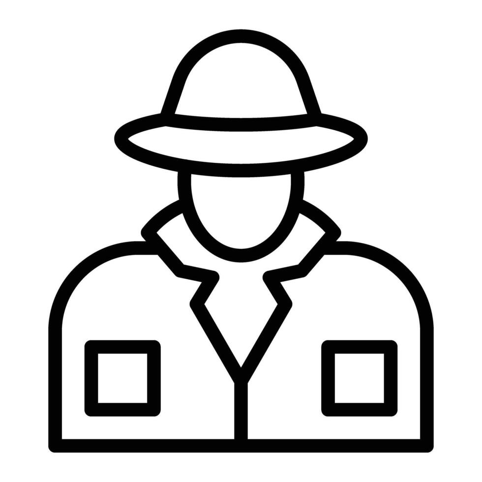 Informant Line Icon Design vector