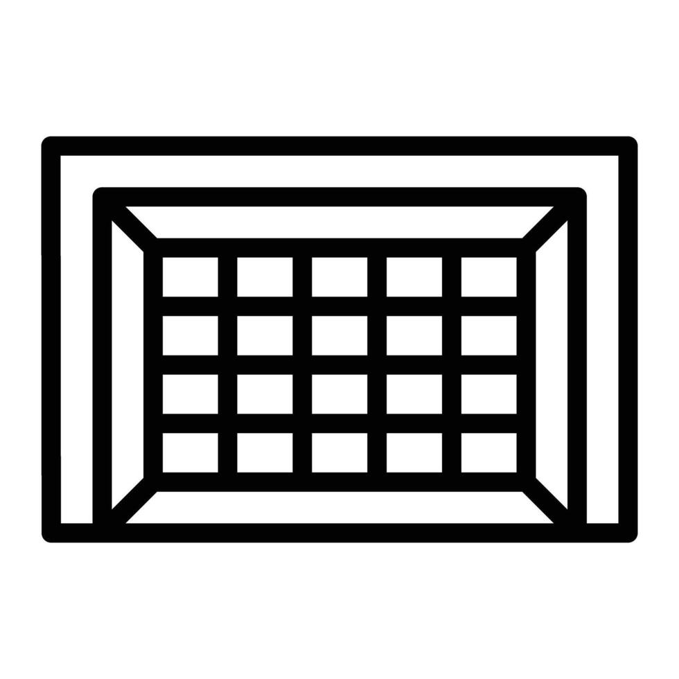 Goal Post Line Icon Design For Personal And Commercial Use vector