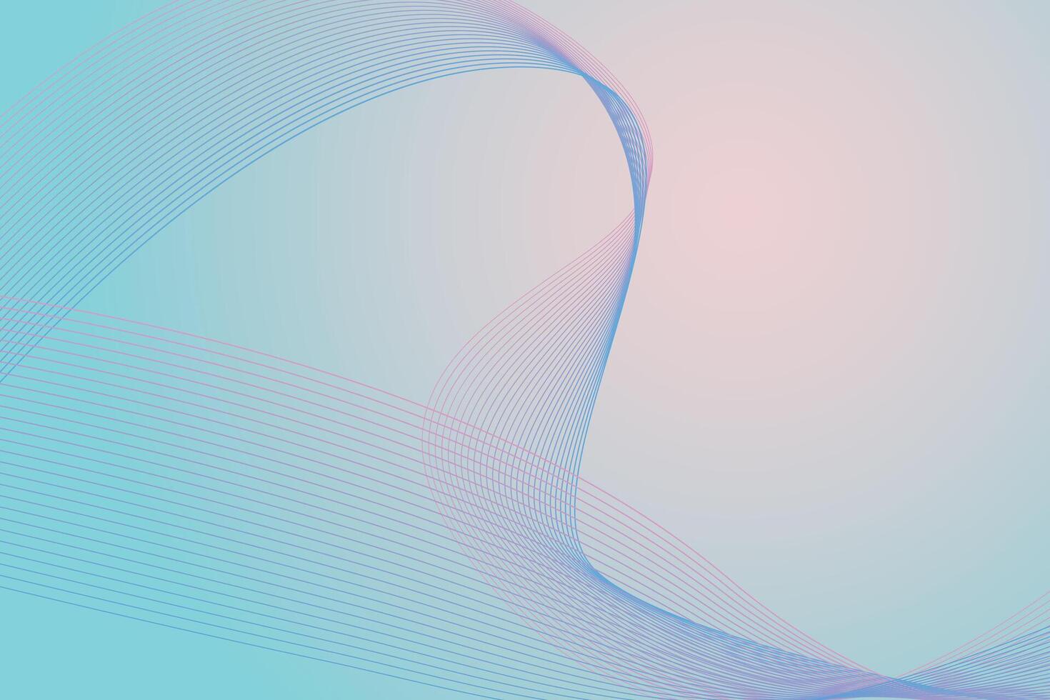 Vertical abstract pink and blue background with abstract waves. vector