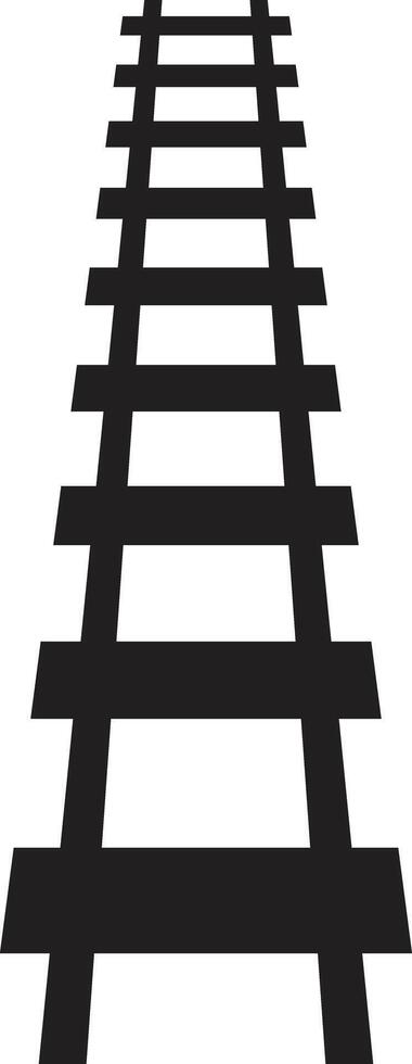 Railway track icon isolated on white background . Railroad icon vector