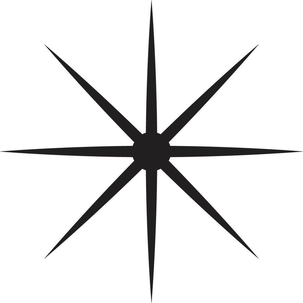Sparkle icon in trendy style isolated on white background . Twinkling star icon vector