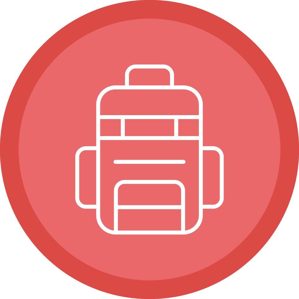 Bag Line Multi Circle Icon vector