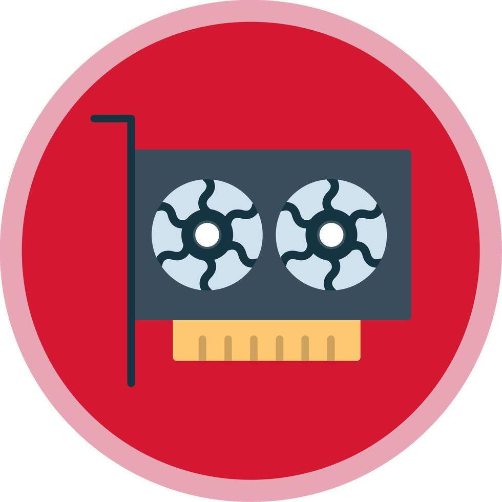 Gpu Flat Multi Circle Icon vector