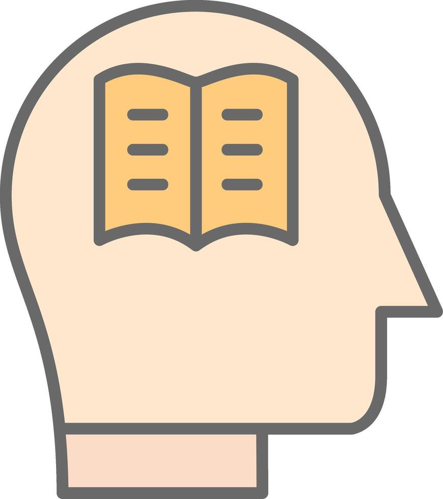 Knowledge Line Filled Light Icon vector