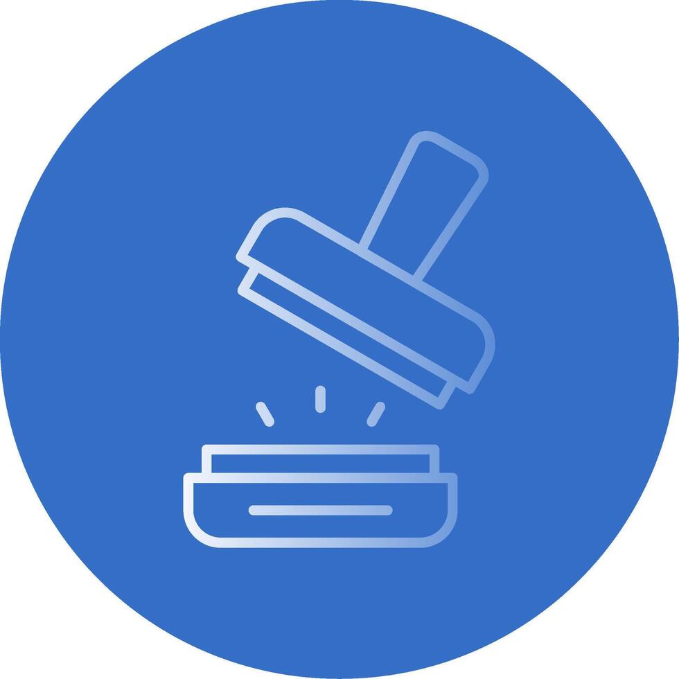 Stamp Flat Bubble Icon vector