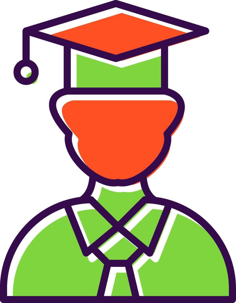 Student filled Design Icon vector