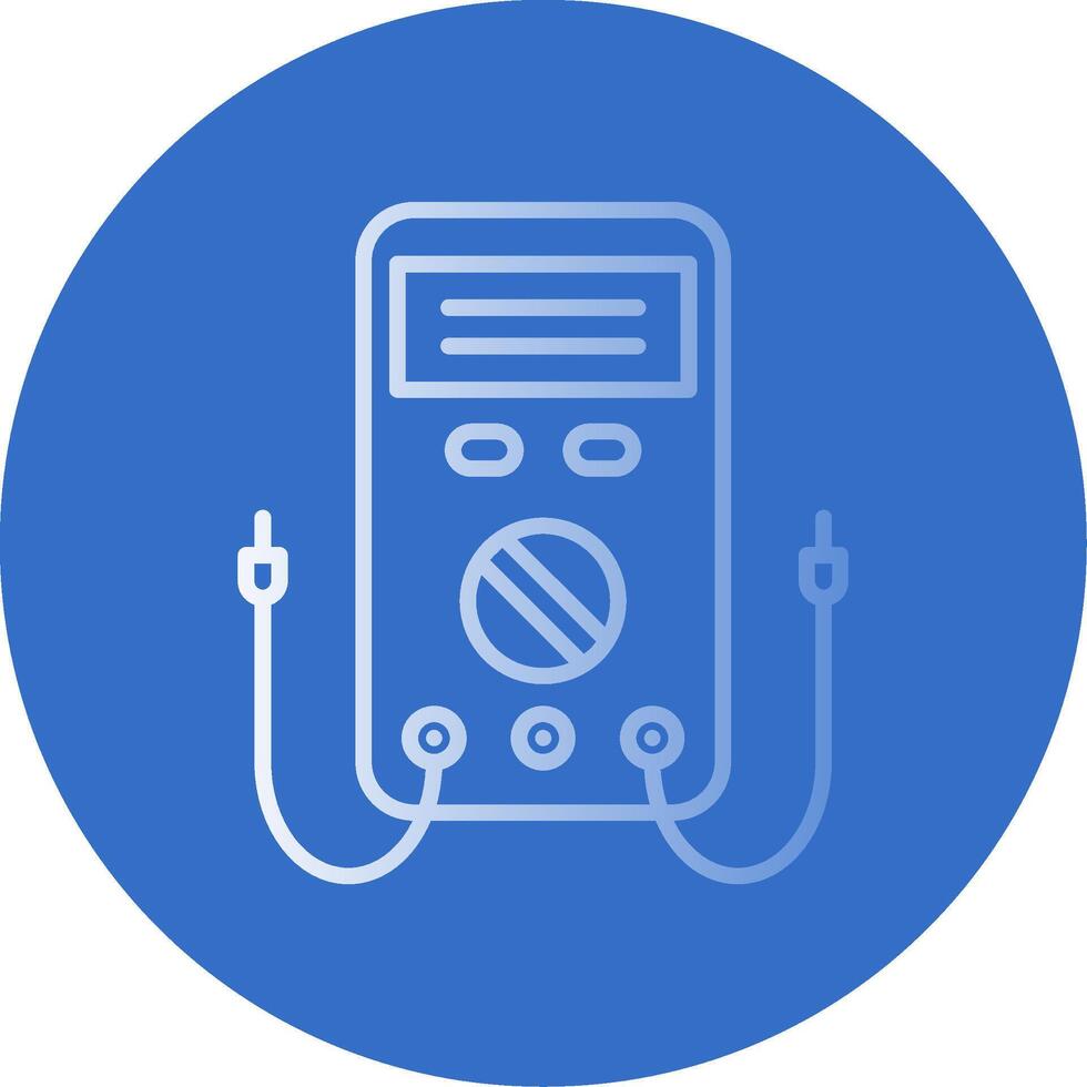 Multimeter Flat Bubble Icon vector