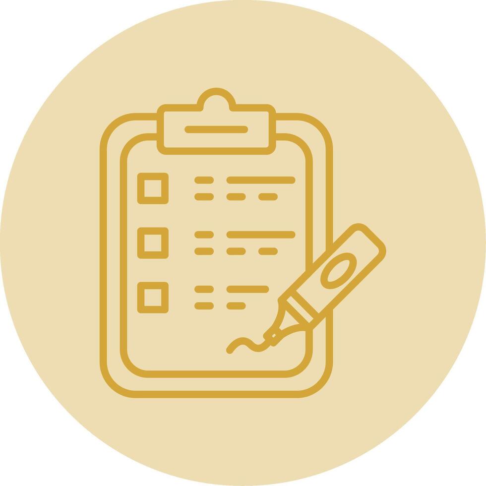 Highlight Line Yellow Circle Icon vector