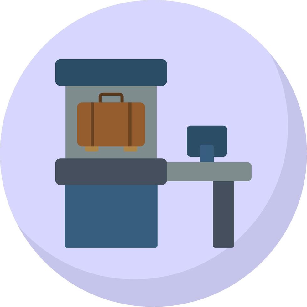 Scanner Flat Bubble Icon vector