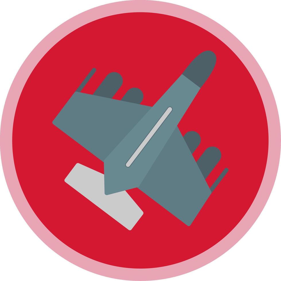 Jet Flat Multi Circle Icon vector