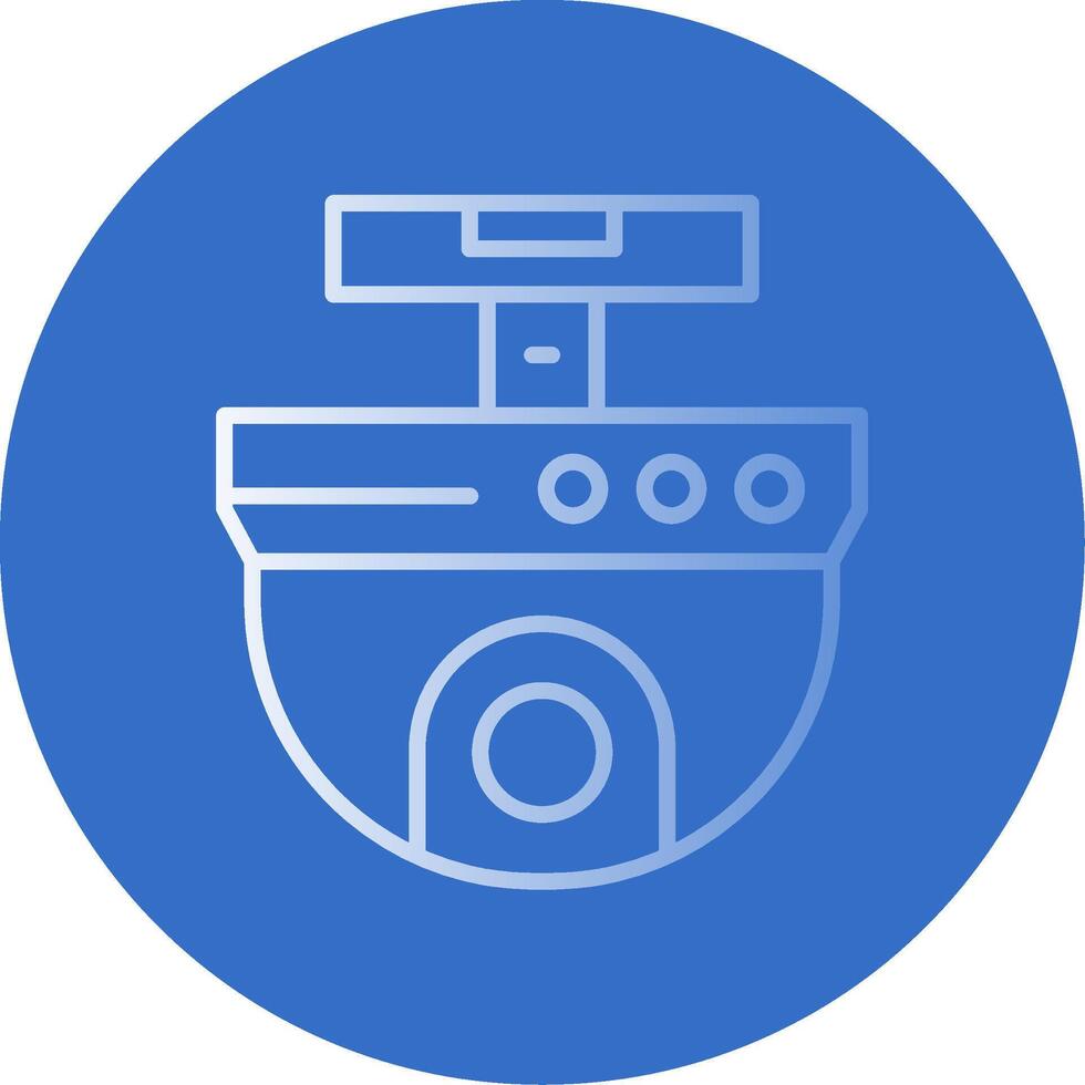 Ip Camera Flat Bubble Icon vector