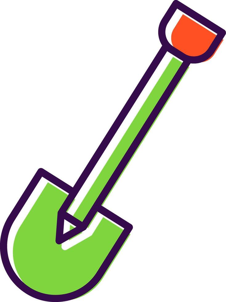 Shovel filled Design Icon vector