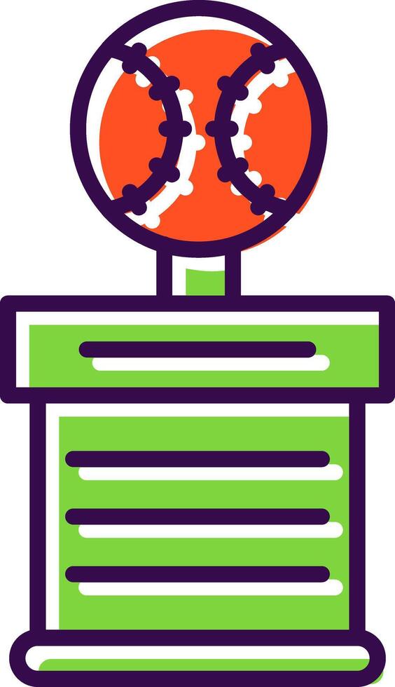 Baseball filled Design Icon vector