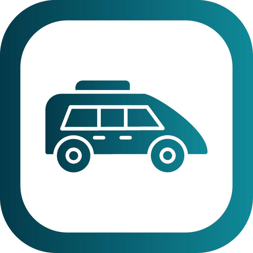 Family Car Filled Yellow Icon vector
