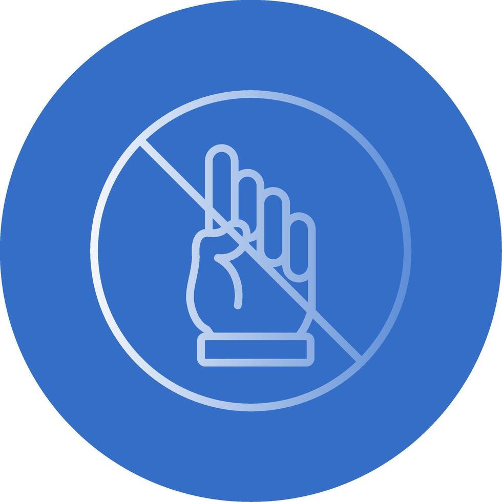 Prohibition Flat Bubble Icon vector