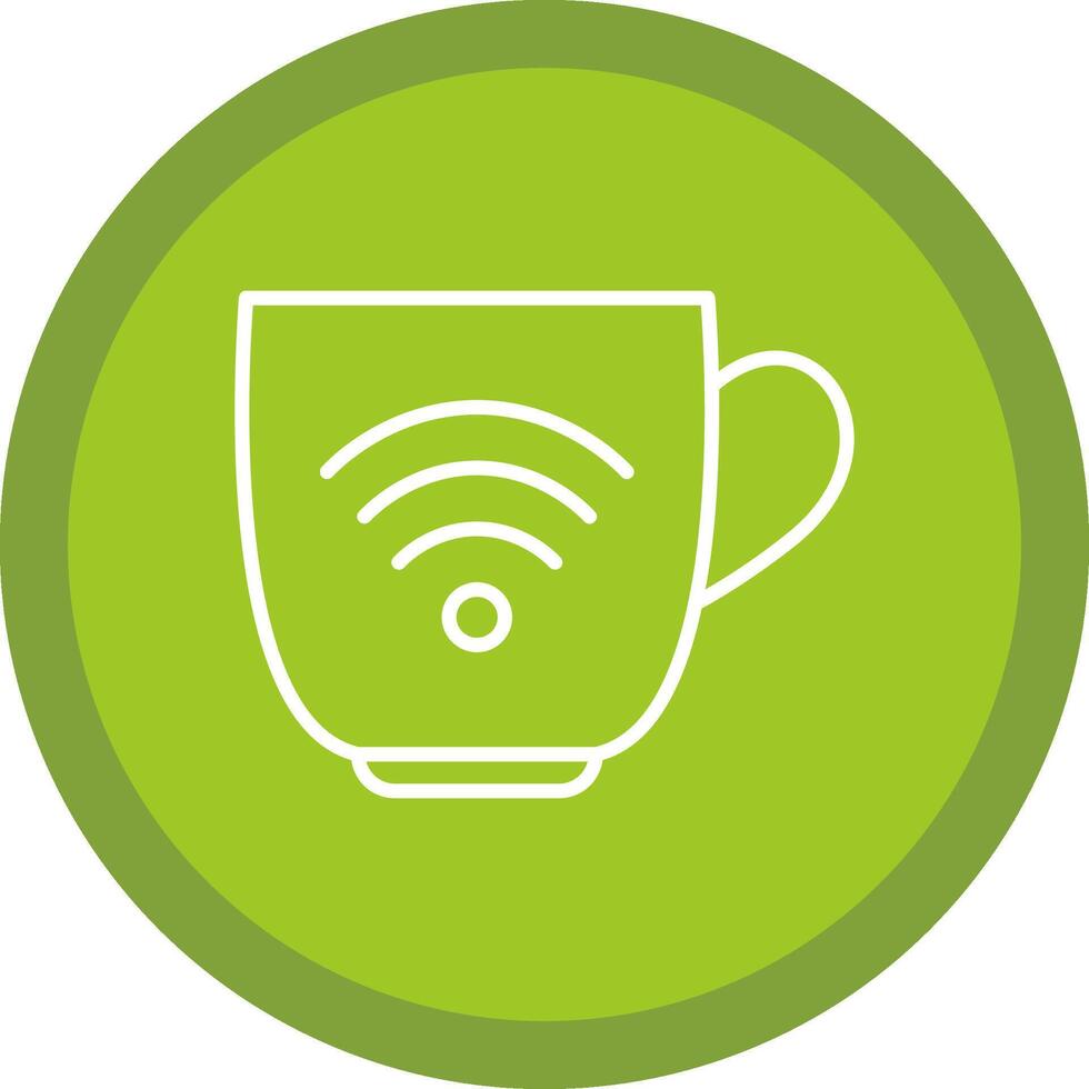 Wifi Line Multi Circle Icon vector