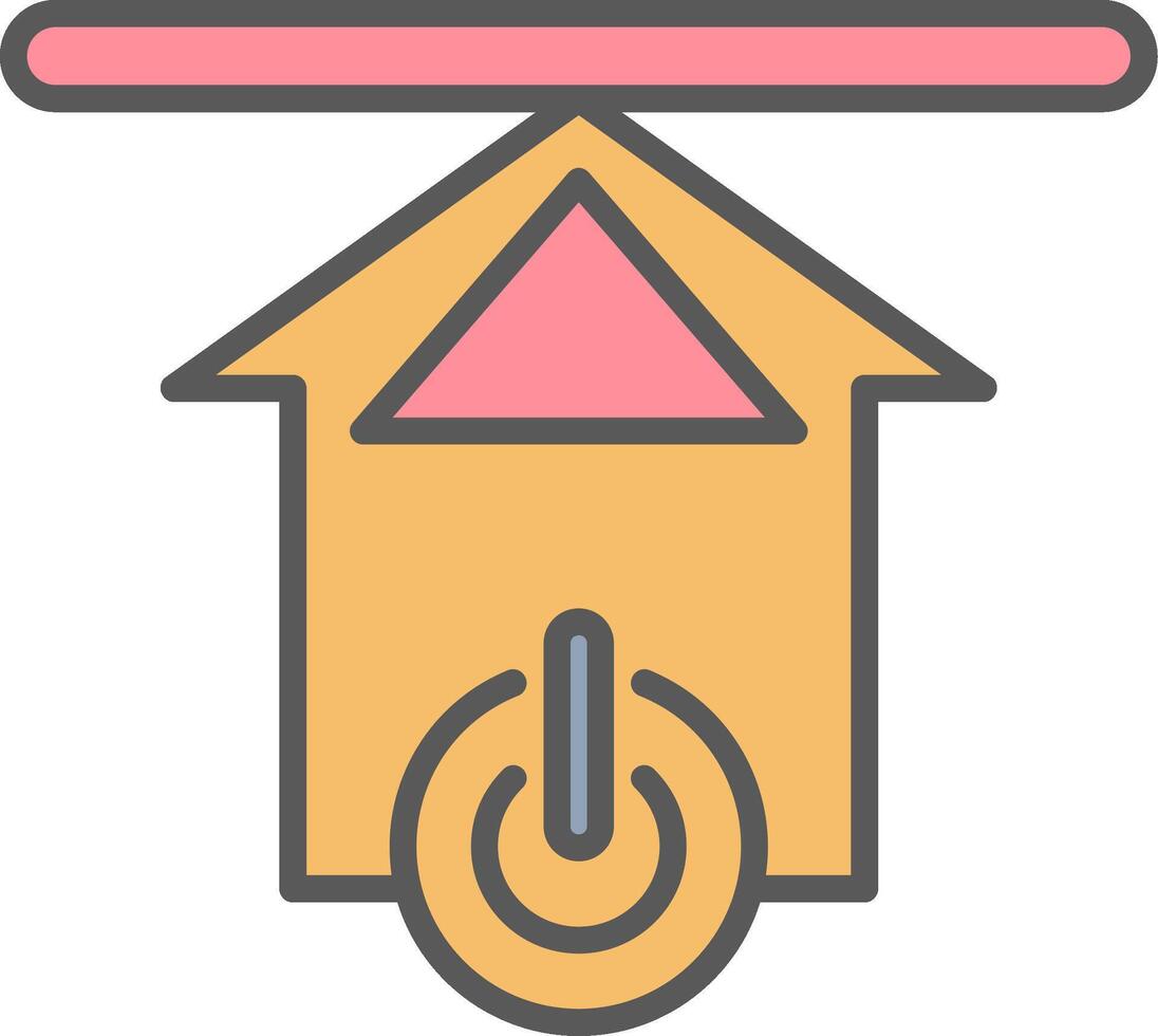 Upload Line Filled Light Icon vector