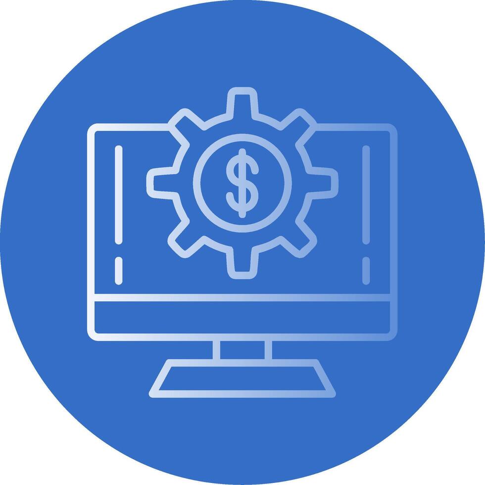Estimate Flat Bubble Icon vector