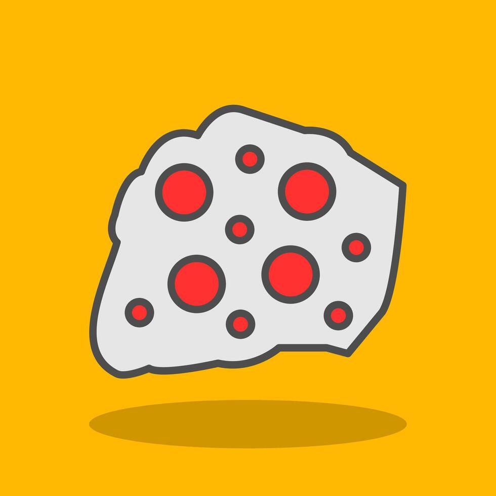 Rock Filled Shadow Icon vector