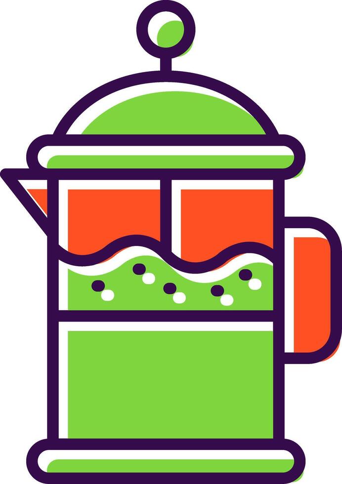 Coffee Filter filled Design Icon vector