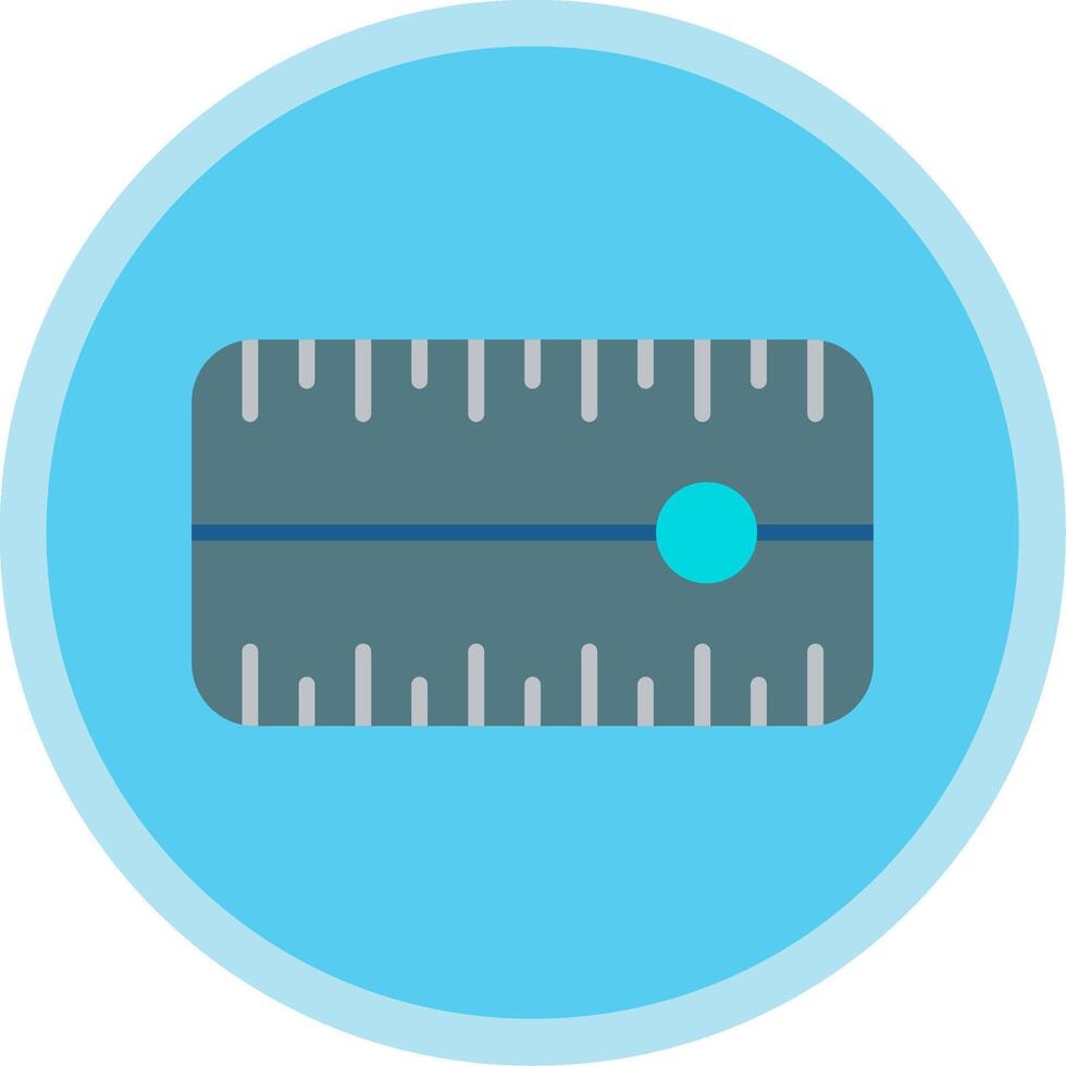 Dial Flat Multi Circle Icon vector